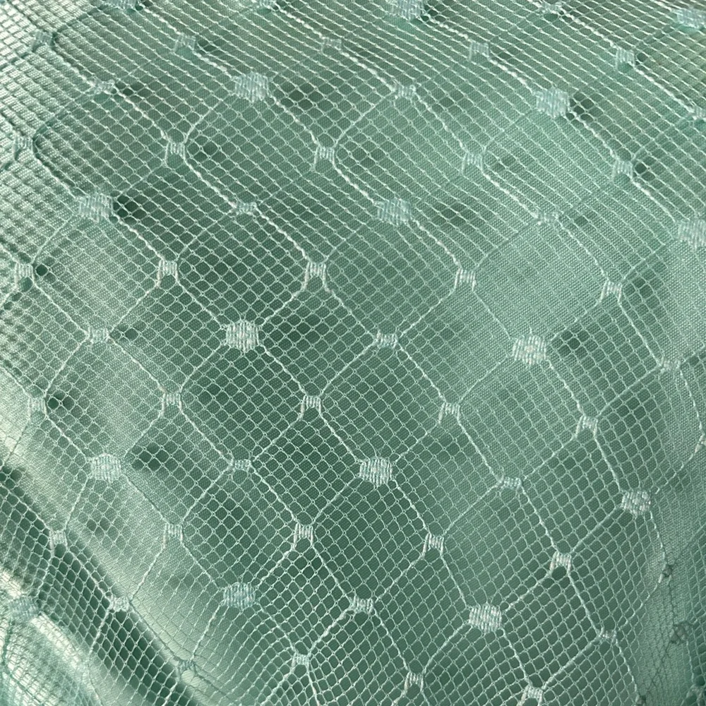 SOLDSOLDSOLD Vintage 60s/70s aqua lace dress - Picture 5 of 11